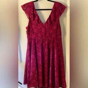 Torrid Skater Dress - Burgundy.
